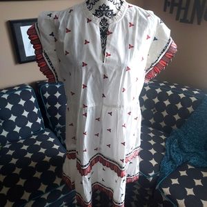 Marie Oliver cotton dress Sz L NWT